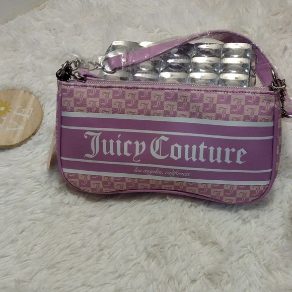 Juicy Couture Violet Tulle Shoulder Bag ✨ 🆕 - Picture 4 of 12